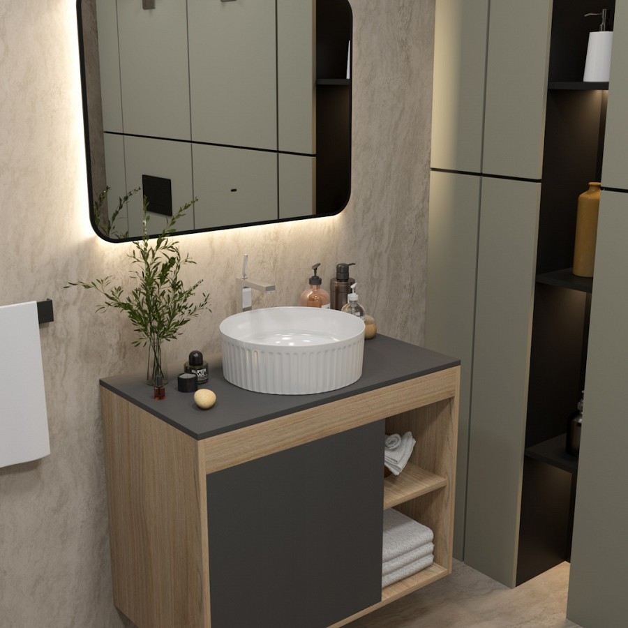 Раковина накладная Alpen Milan ALP2452102 36 см