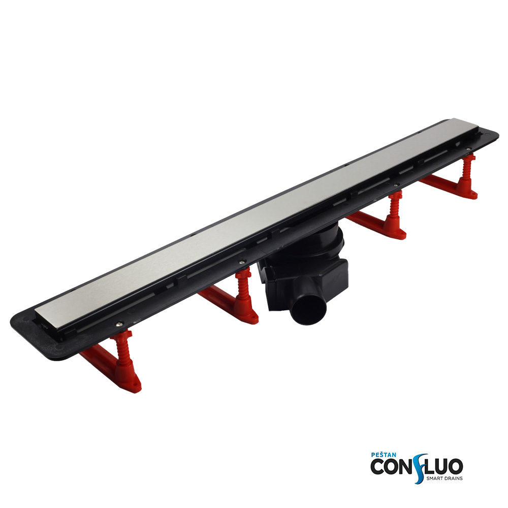 Frameless line 950 Black Glass линейный трап PESTAN