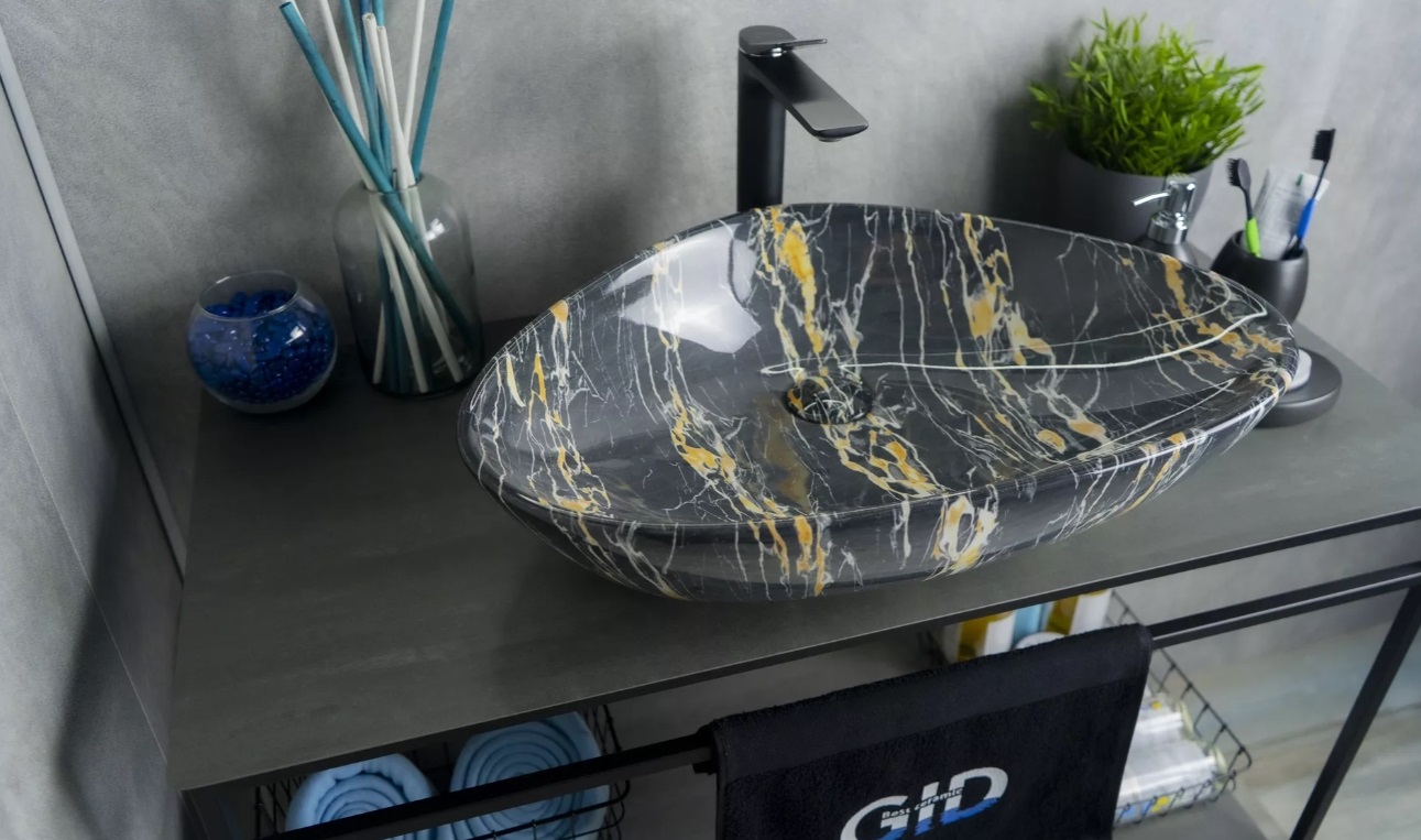 Раковина накладная Gid Mnc207 59 см