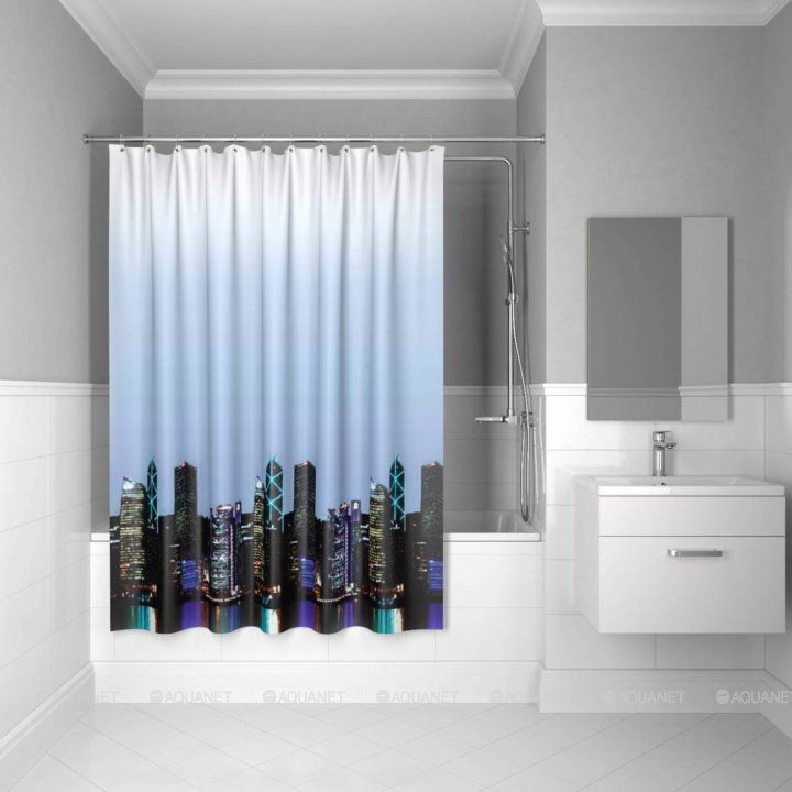 Штора для ванной Iddis City 210P24Ri11