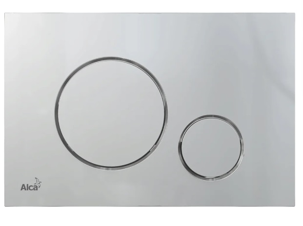 Кнопка смыва AlcaPlast THIN M672 хром матовый