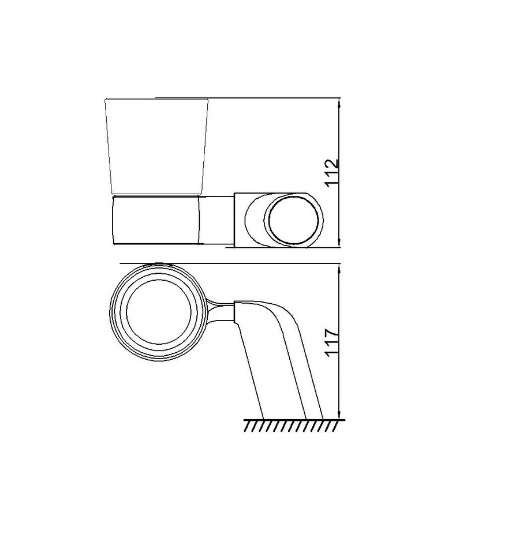 Стакан одинарный Rush Flores FL08310