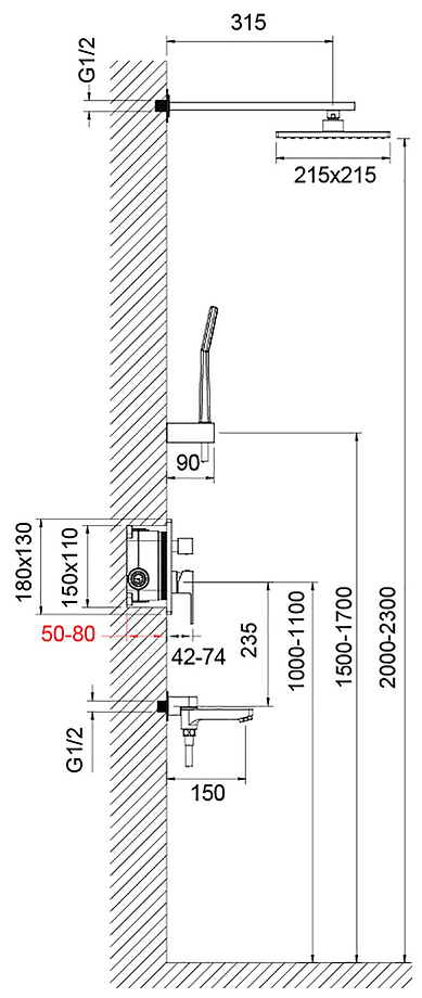 Душевая система Timo Selene SX-3069/17SM