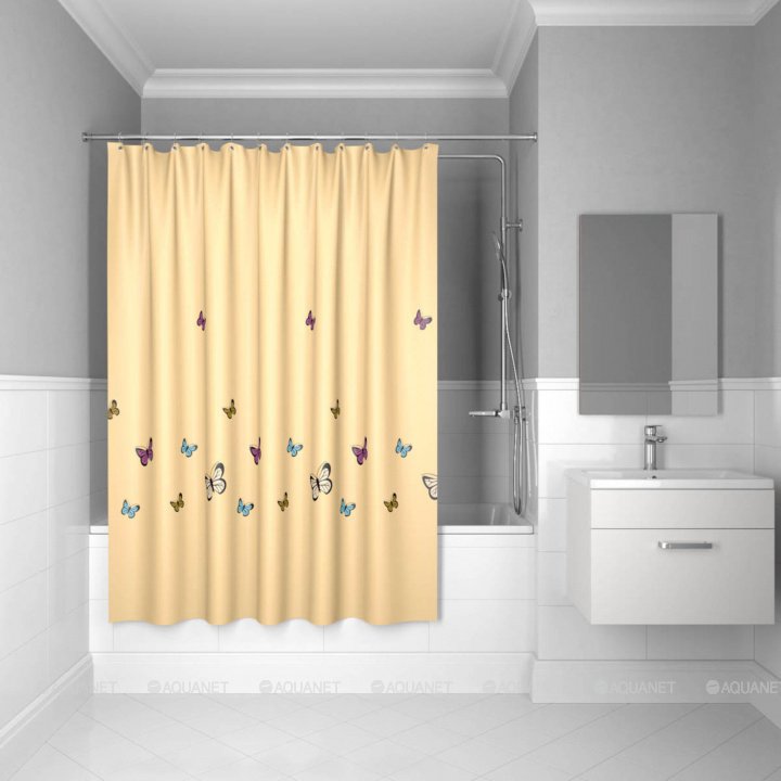 Штора для ванной Iddis Butterfly SCID033P