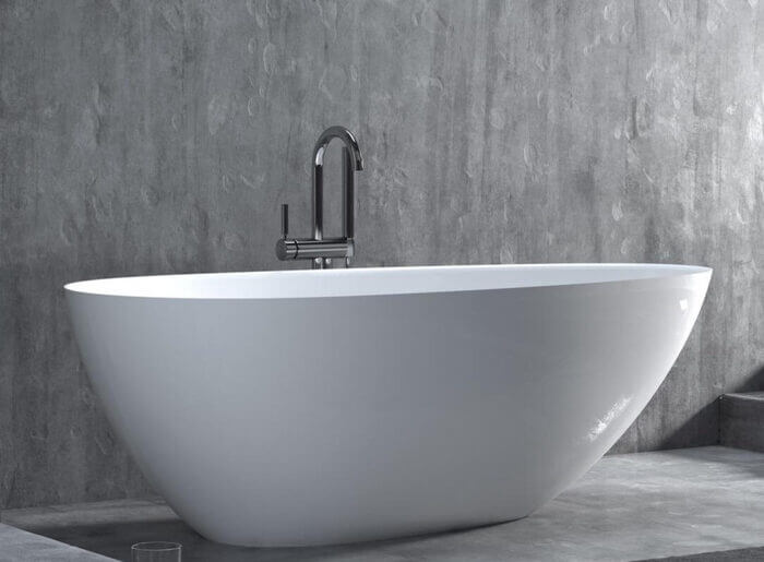 Ванна из искусственного камня Salini Paola In S-Sense 160x80 глянцевая