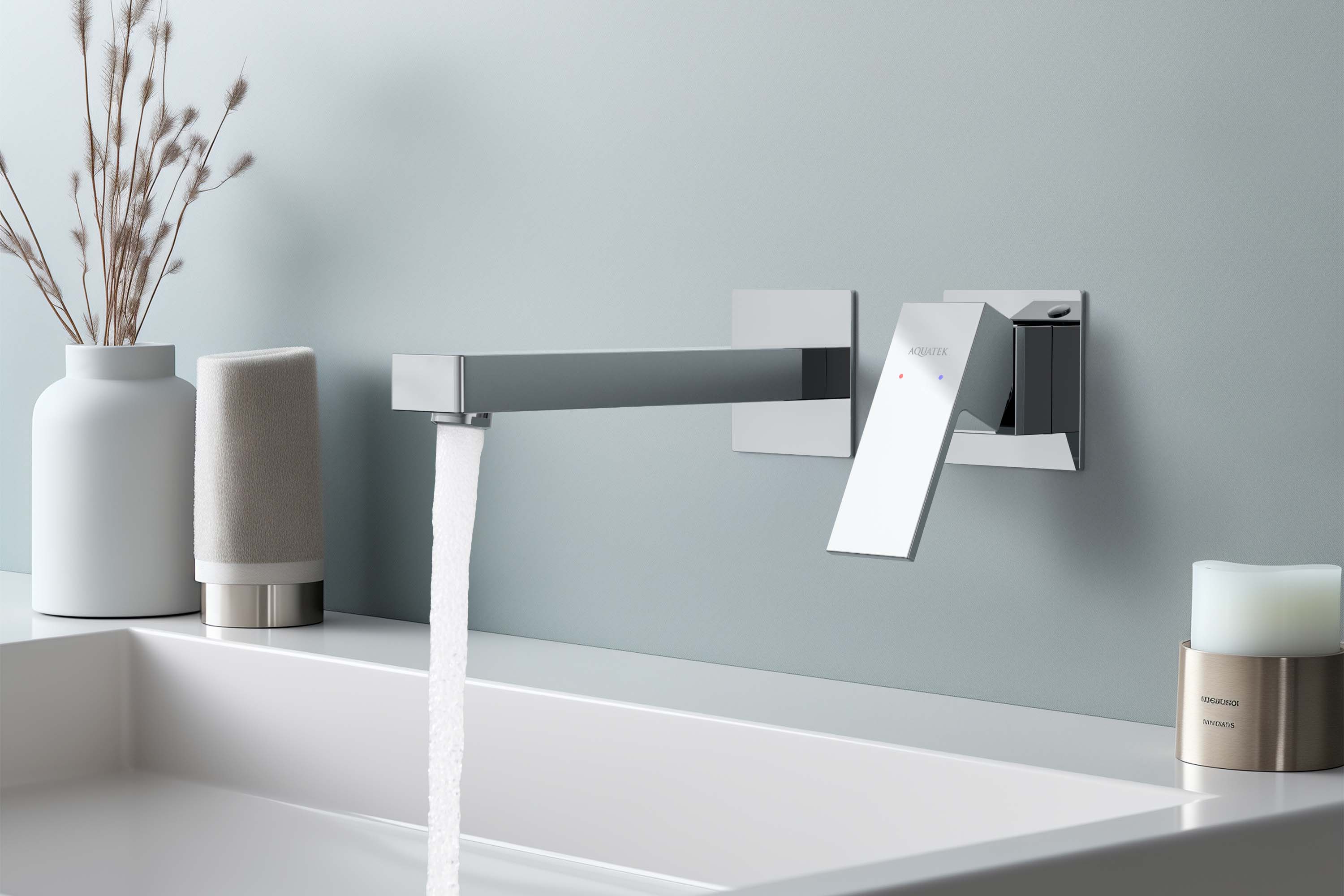 Смеситель Aquatek Либра AQ1613CR для раковины настенный