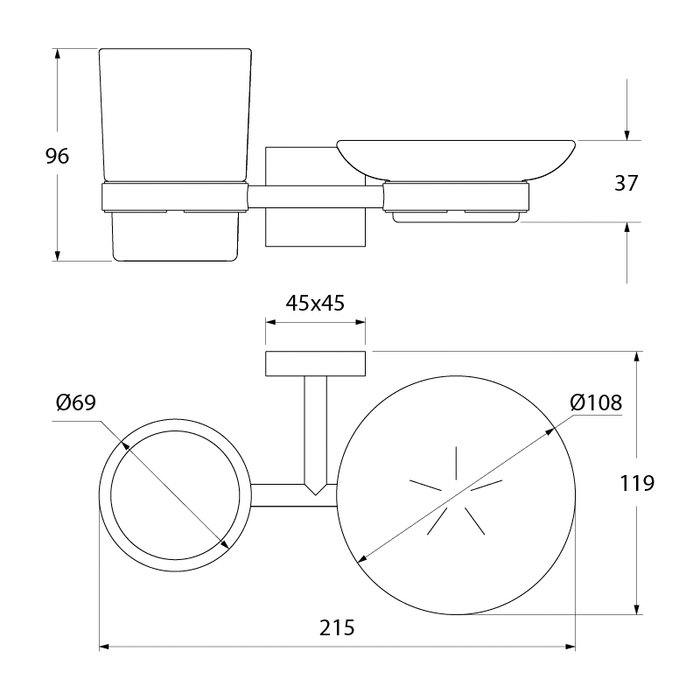 Подстаканник и Мыльница Iddis Edifice EDIMBG0i57