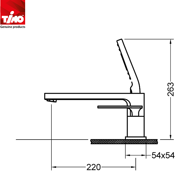 Смеситель на борт ванны Timo Torne 4330/03Y