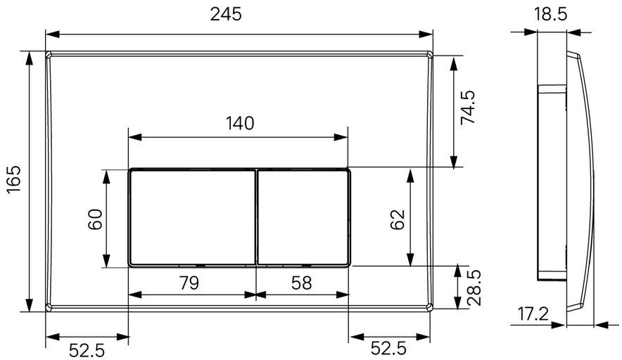 Кнопка смыва Iddis Optima Home OPH10W0i77
