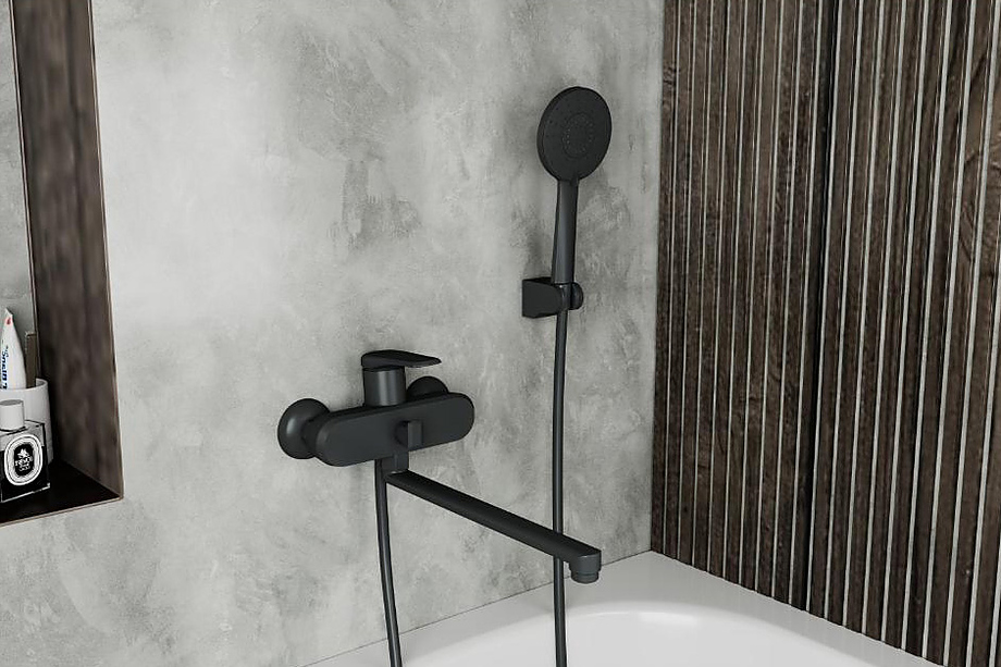 Смеситель для ванны и душа Rush Nevis NE1735-51Black