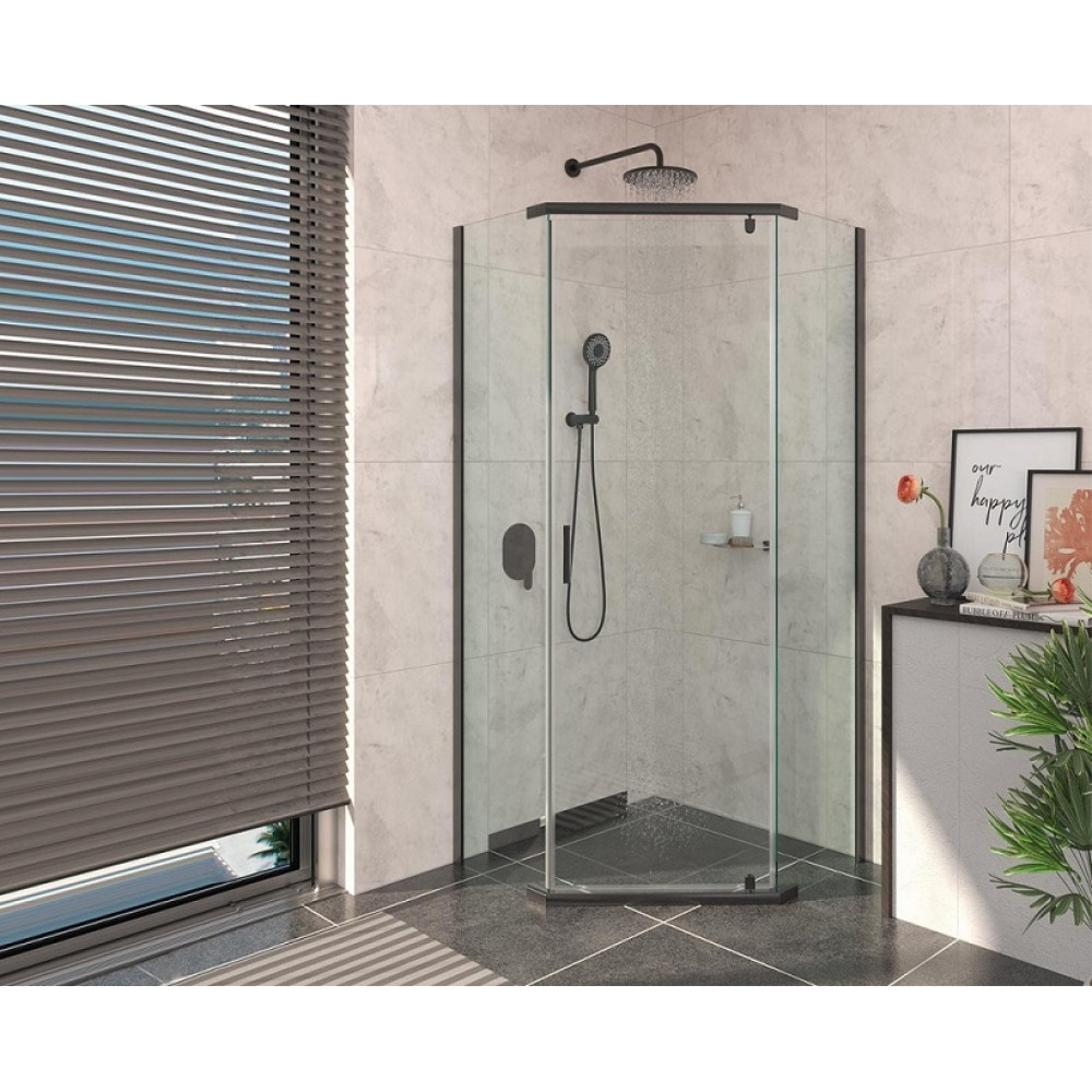 Душевой уголок Berges Solo T Black 061106 90х90