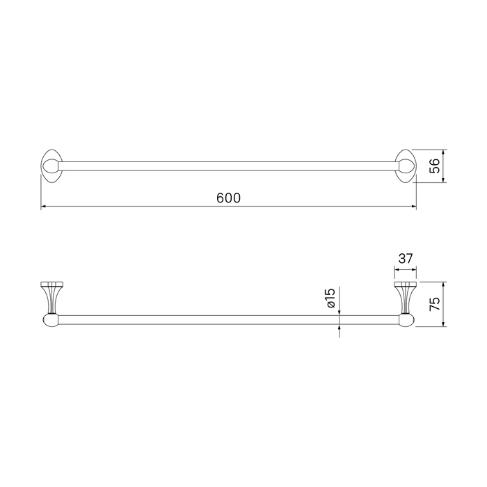 Полотенцедержатель Iddis Male MALSS10i49