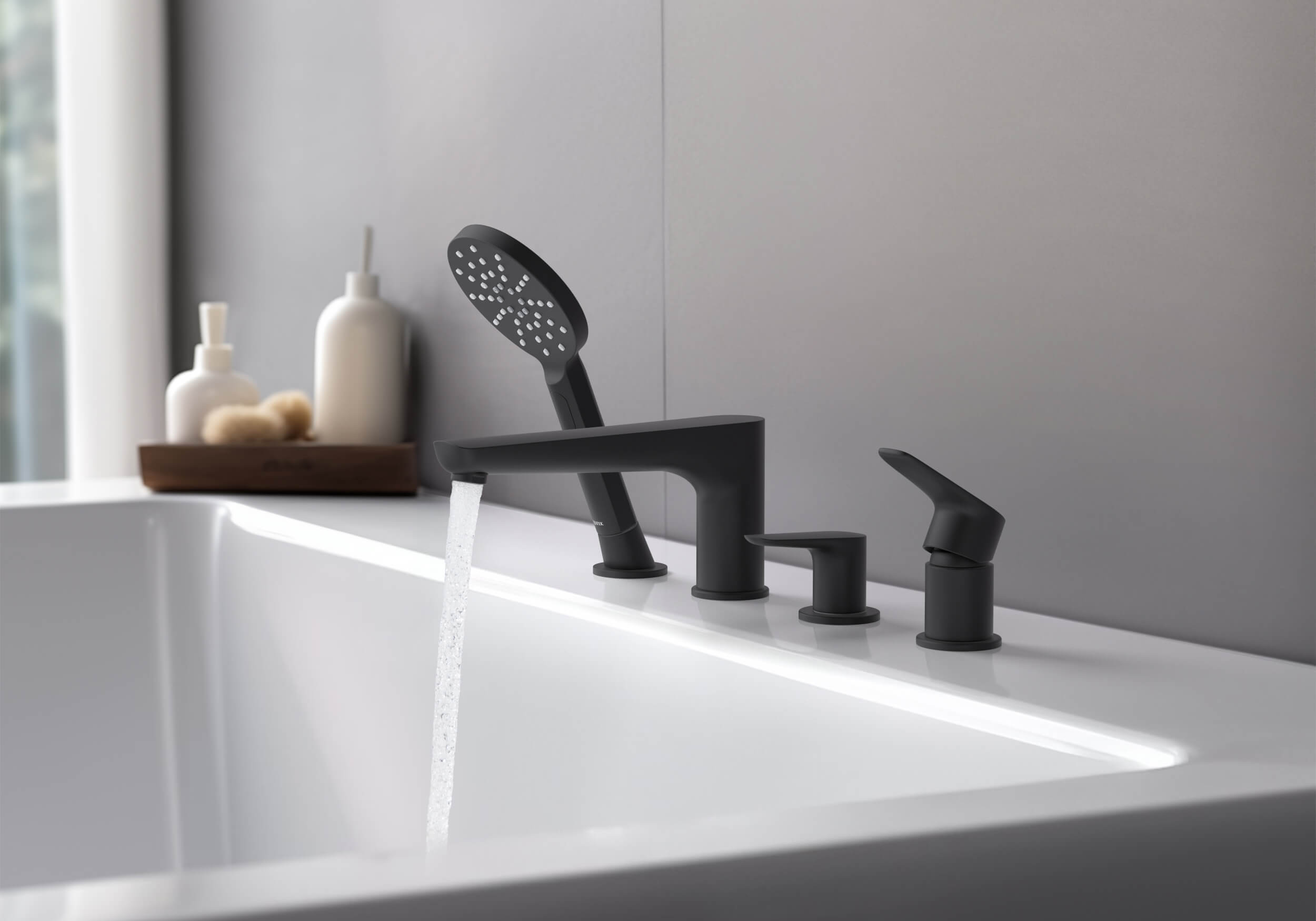 Смеситель Aquatek Вега AQ1148MB на борт ванны