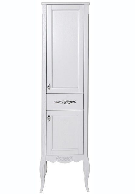 Пенал ASB-Woodline Модерн 40 белая патина серебро