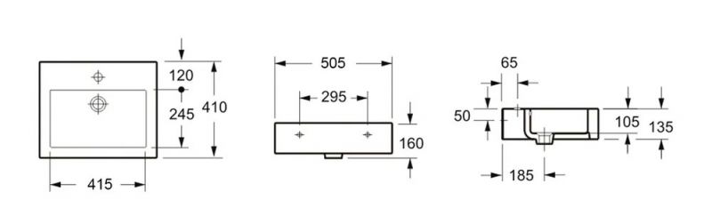 Раковина накладная Lavinia Boho Bathroom Sink Slim 33311014