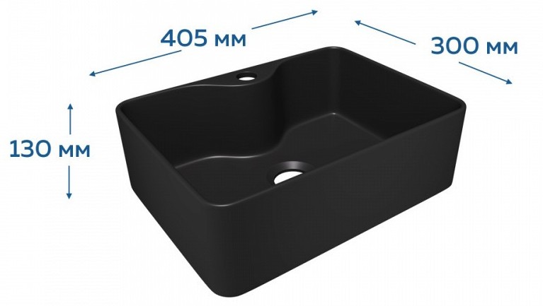 Раковина накладная Alpen Modern Mini ALP2450289 41 см