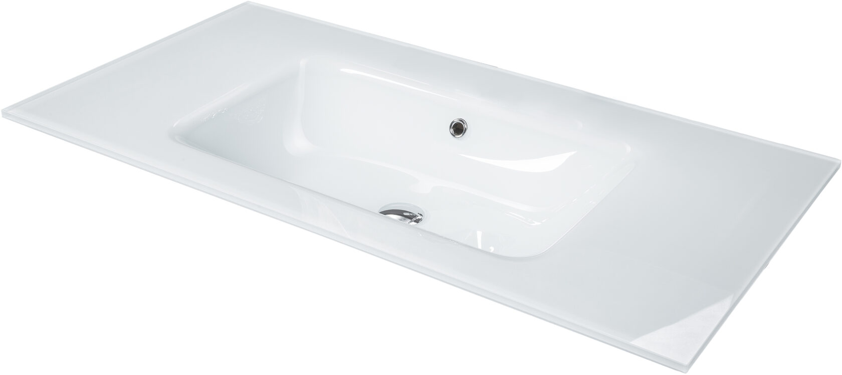 Столешница стекло 110см моноблок БЕЛАЯ Boheme 852-110-WH