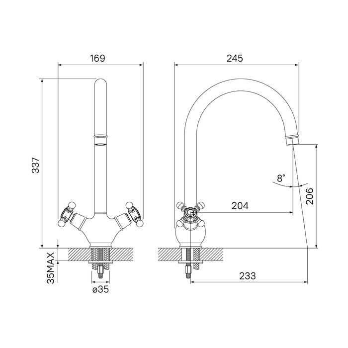 Смеситель для кухни Iddis Sam SAMBRJ0i05