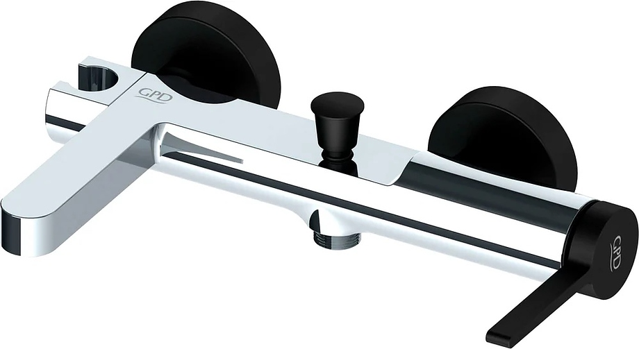 Смеситель для ванны GPD Pedra MBB165-K-S