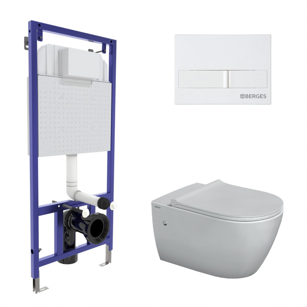 Система инсталляции с унитазом Berges Novum525 Mascon L1 043266