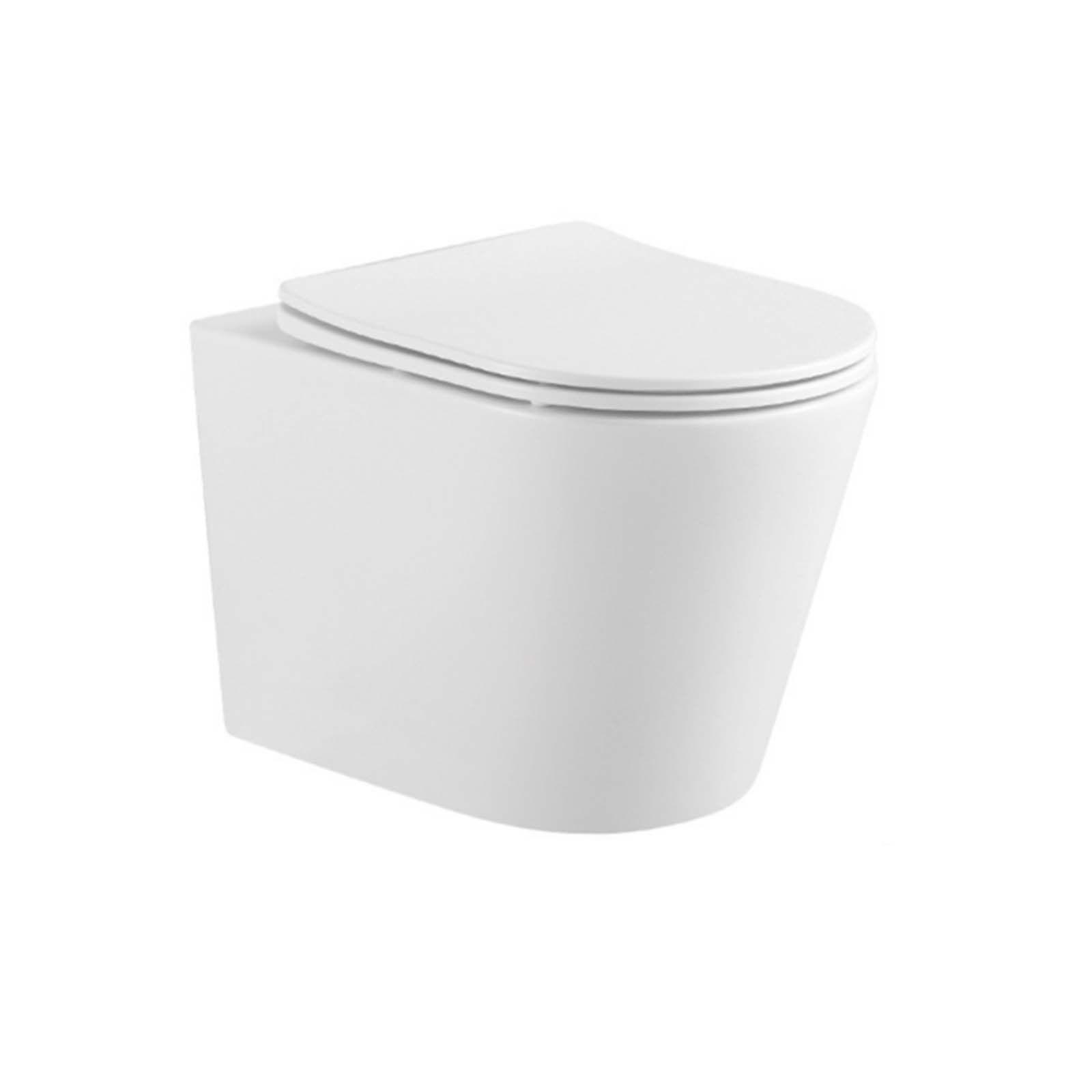 Унитаз подвесной безободковый Aquatek Вега AQ1905-MW с сиденьем Soft Close белый матовый