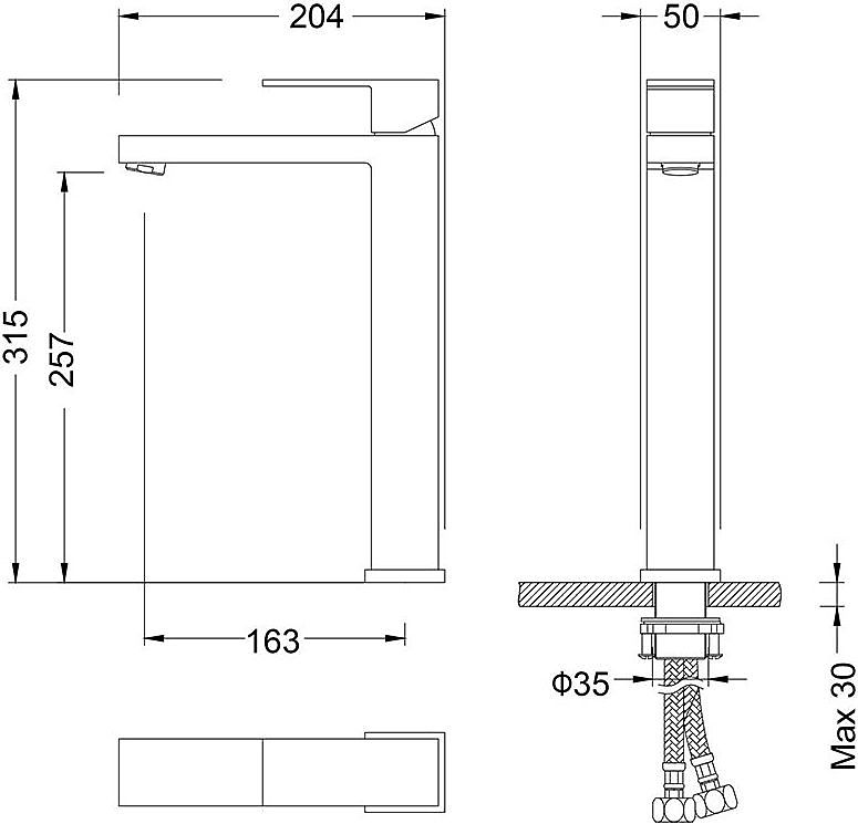 Смеситель для раковины Timo Selene 3061/03F