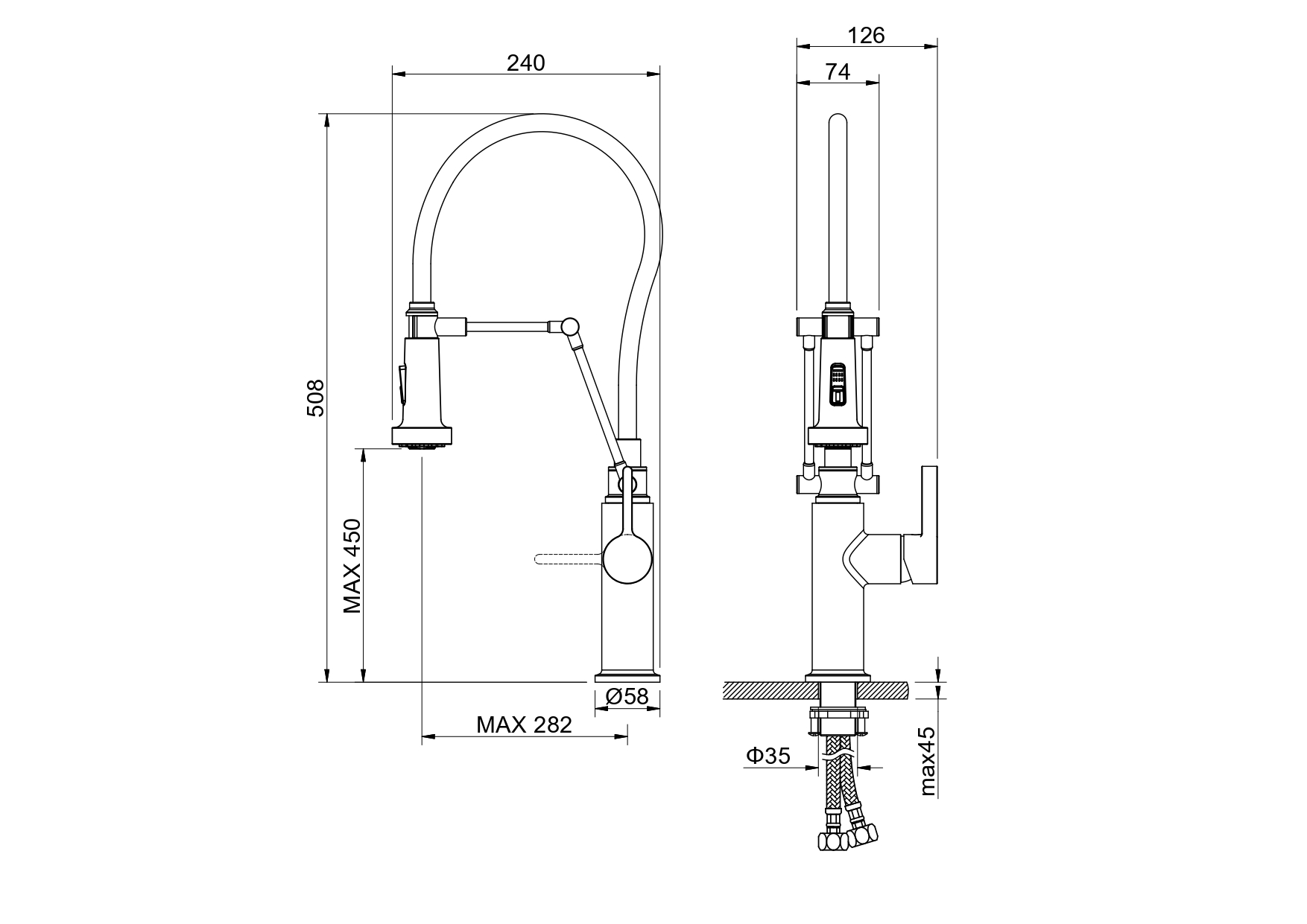 Смеситель Aquatek Европа AQ1388MB для кухни