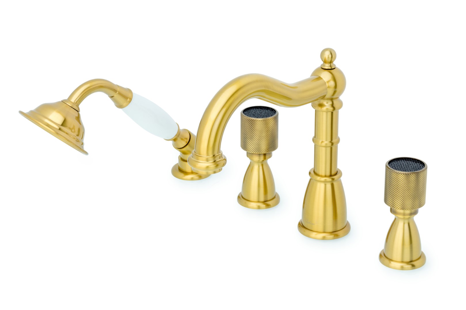 Смеситель врезной 4отв. Boheme ROYAL CRISTAL, бронза (комплект) 391-Royal/CRST black