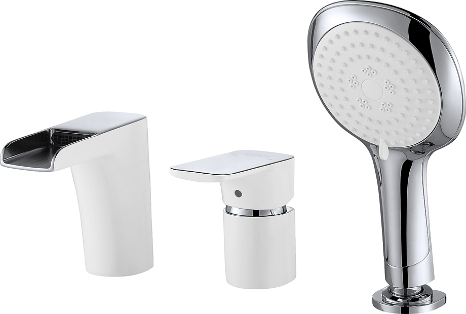 Смеситель на борт ванны D&K Berlin Technische DA1434216 на 3 отверстия