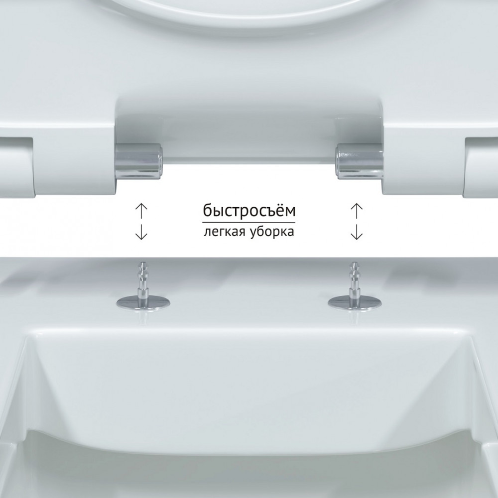 Унитаз подвесной Berges Strati 082132 безободковый, белый