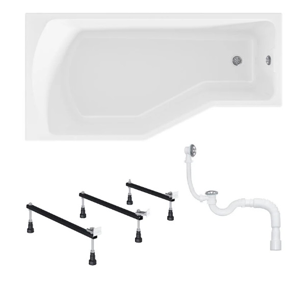 Ванна акриловая 1MarKa Convey 170x75 см L Стандарт 2+