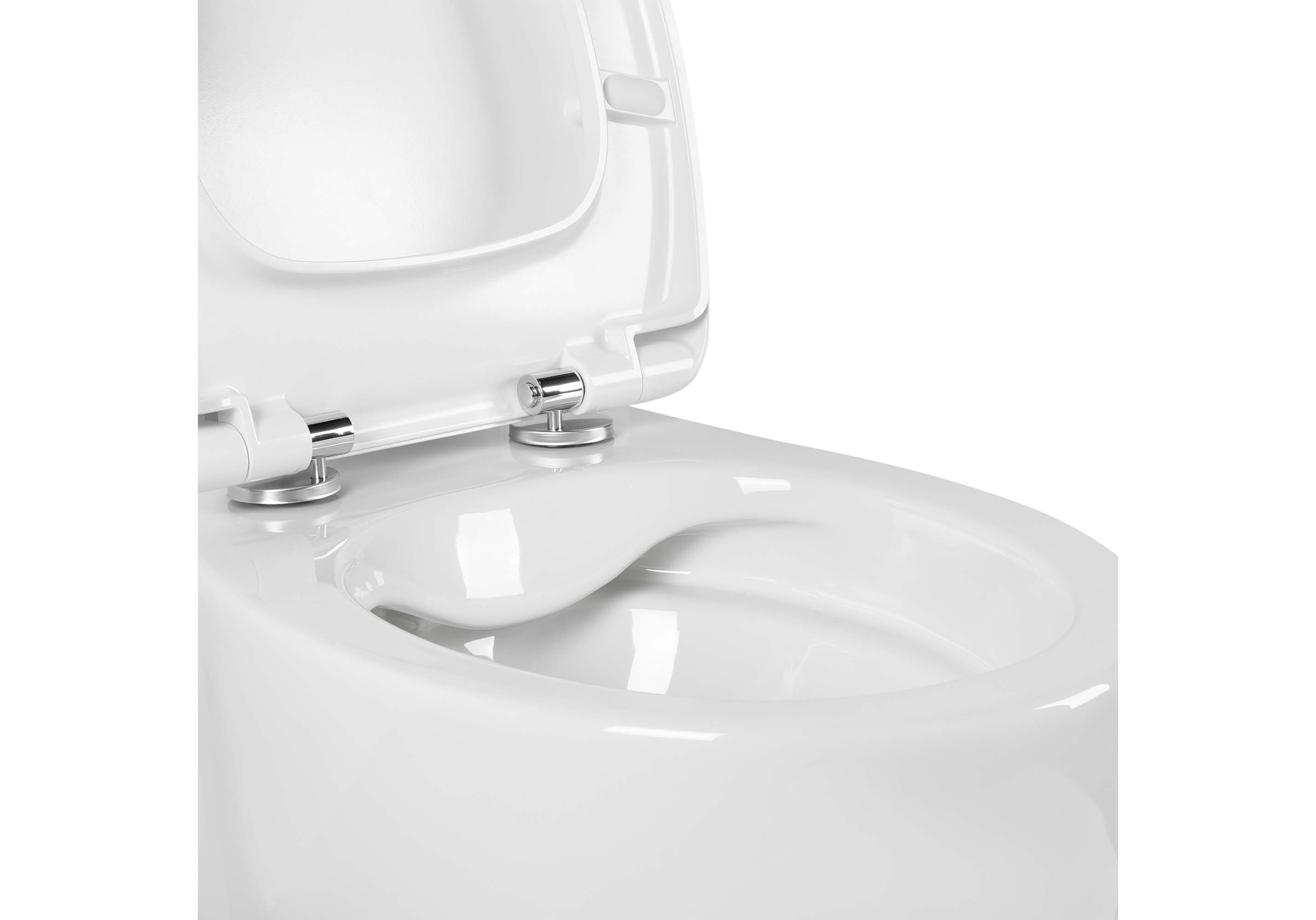 Унитаз подвесной безободковый Aquatek Альтаир AQ1980-00 с сиденьем Soft Close