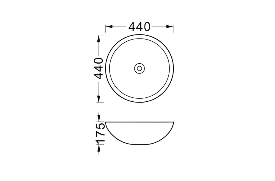 Раковина накладная Aquatek AQ5354-MB черный матовый