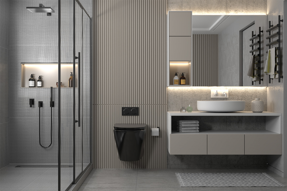 Унитаз Abber Bequem AC1102MB подвесной черный матовый, безободковый