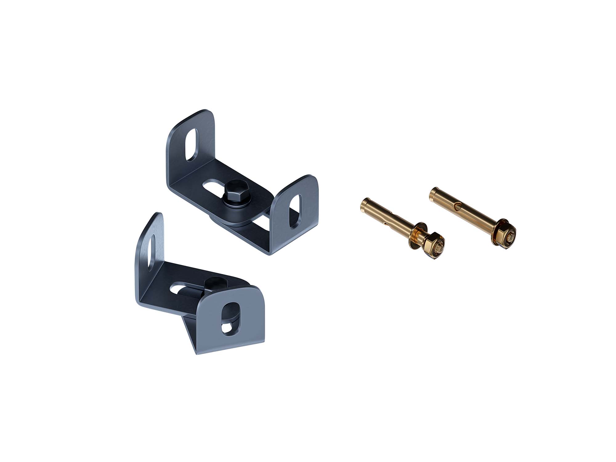 Комплект для креплений инсталляции к стене, угловой монтаж 75-105 мм