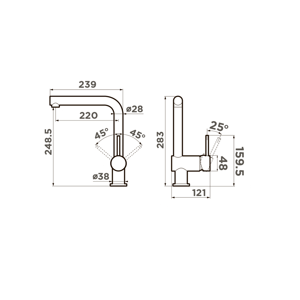Смеситель Omoikiri Tanigawa-BN 4994242 для кухни