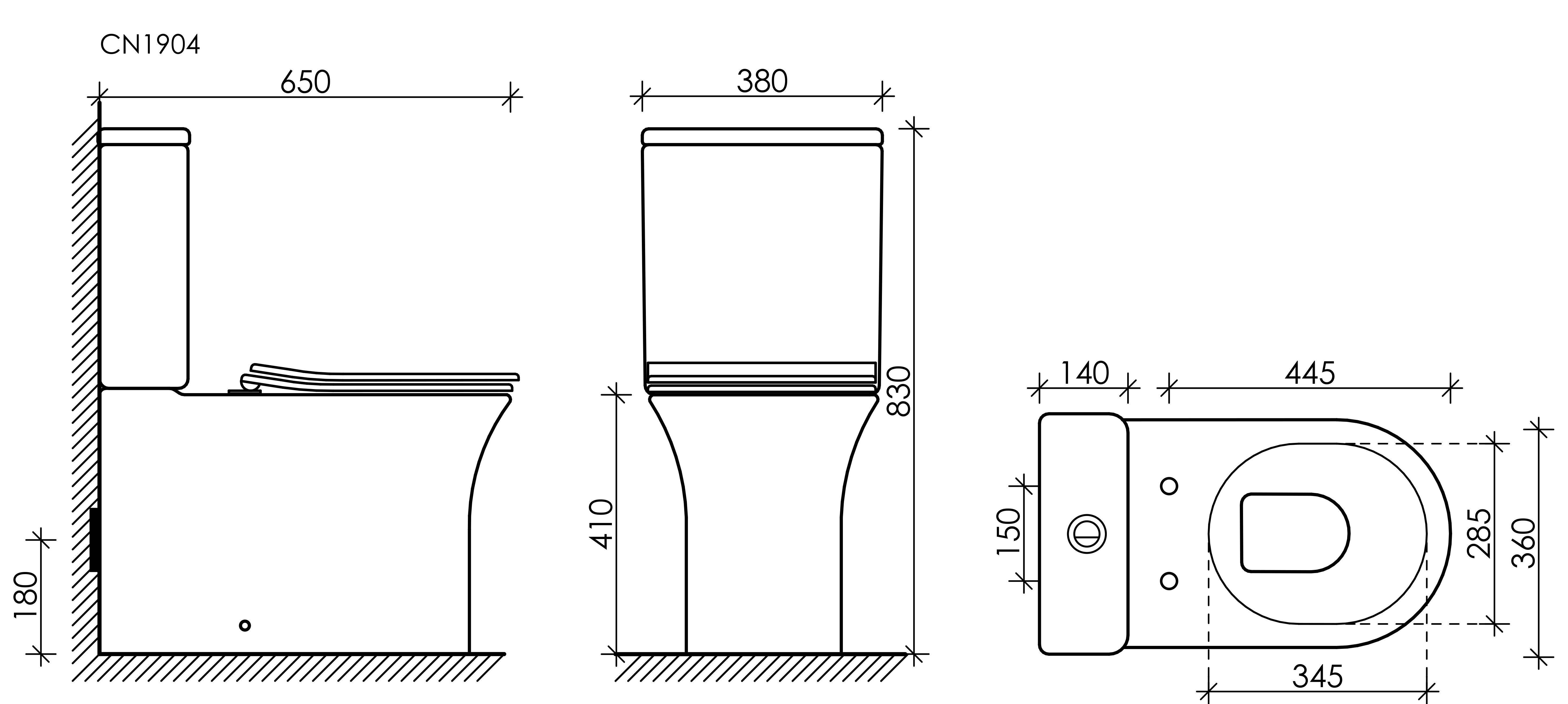 Унитаз-компакт Ceramica Nova Star CN1904