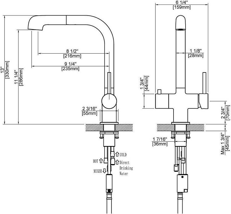 Смеситель для кухни Timo Saona 2346/03FL