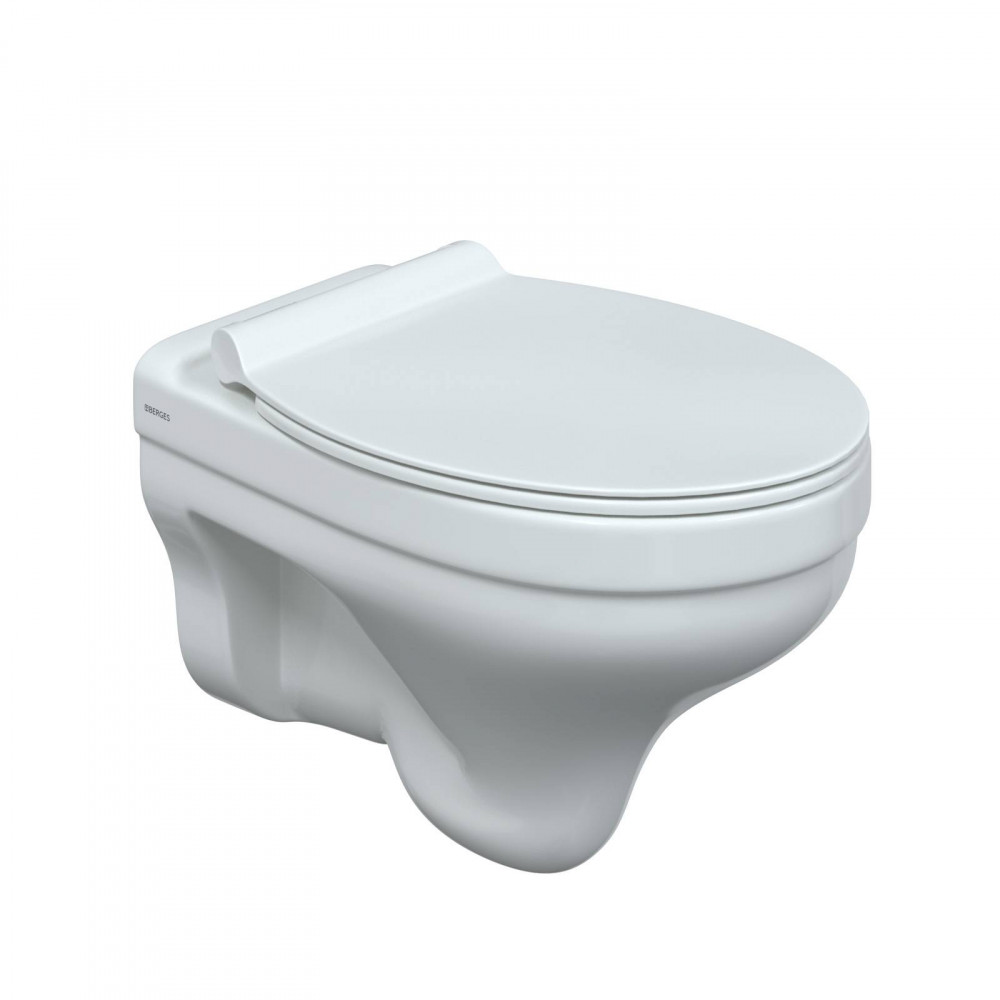 Унитаз подвесной Berges ALBIT S Rimless 082147 безободковый, белый