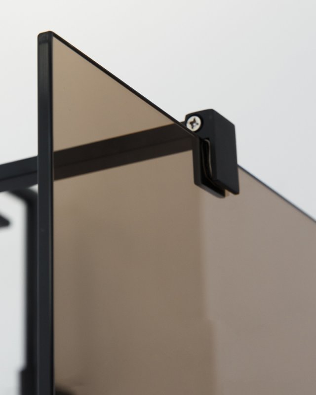 Душевая перегородка Cezares LIBERTA-L-2-120-BR-NERO