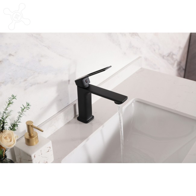 Смеситель GID Niagara L057-BM-K для раковины, черный