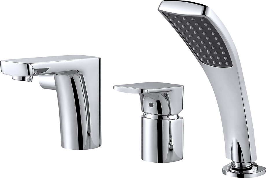 Смеситель на борт ванны D&K Berlin Freie DA1434901 на 3 отверстия