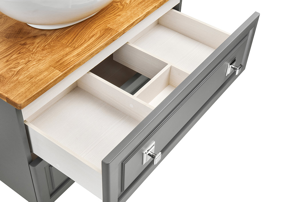 Мебель для ванной подвесная ASB-Woodline Каталина 80 Grey