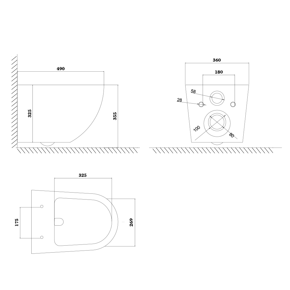 Унитаз подвесной Olive's Plaza PL30117DP