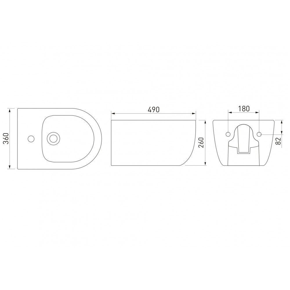Биде подвесное Berges EGO 082017