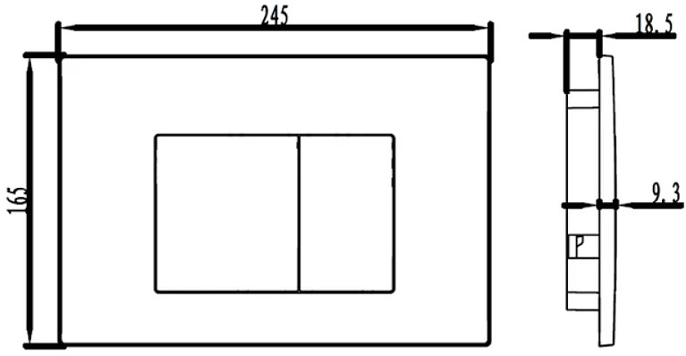 Кнопка смыва Iddis Unifix UNI31MBi77
