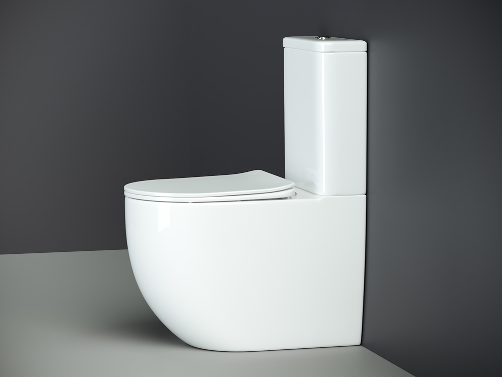 Унитаз-компакт Ceramica Nova Mia CN1801 с микролифтом, безободковый