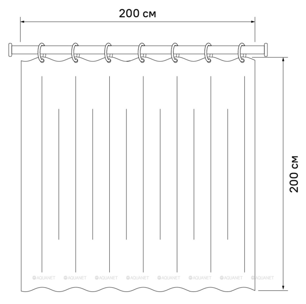 Штора для ванной Iddis Cherry Tree SCID100P