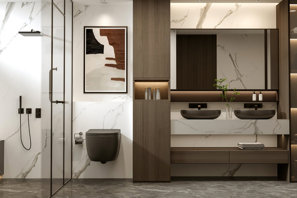 Унитаз Abber Bequem AC1104MB подвесной черный матовый, безободковый