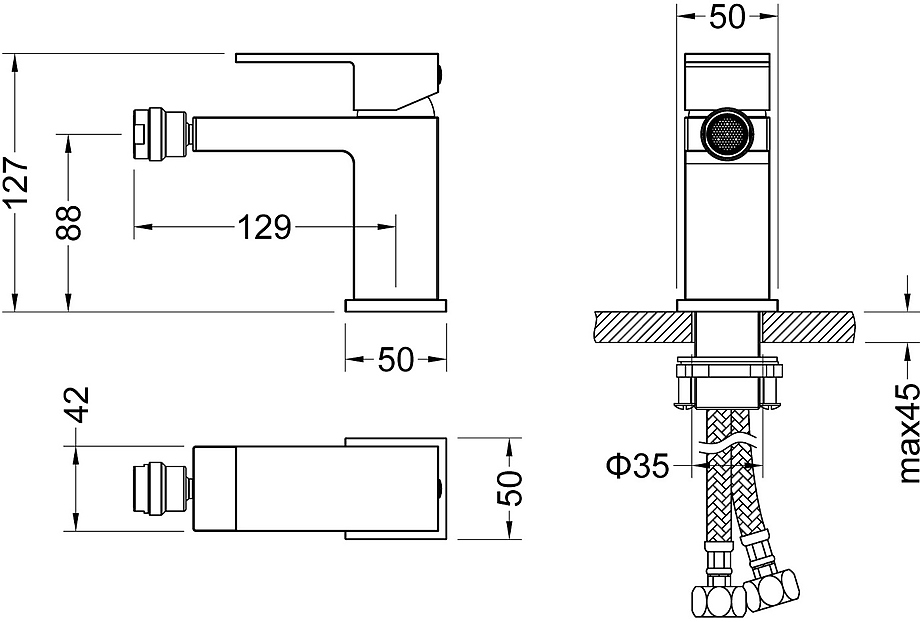 Смеситель для биде Timo Selene 2062/00F